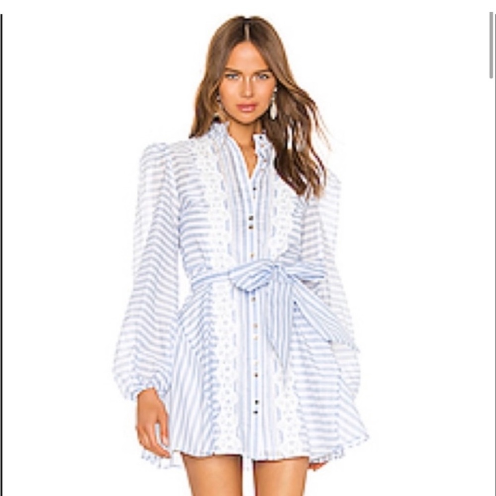 KEEPSAKE The Label - Striped Blue and White Dress, Sz 4, Like New Condition